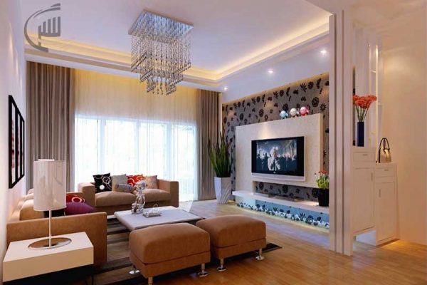 دکوراسیون پشت تلویزیون - دکوراسیون پشت تی وی